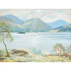 Robert Houston, LIGHT ON THE LOCH, oil on canvas