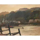 Alexander Jamieson, BOWLING ON THE CLYDE, oil on canvas
