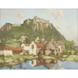 David Gauld, BELOW THE RAMPARTS OF STIRLING CASTLE, oil on canvas