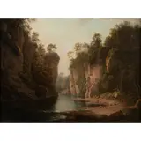 Alexander Nasmyth, A WOODED RIVER GORGE