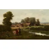 David Farquharson, A HIGHLAND CLACHAN, oil on canvas