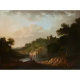 Alexander Nasmyth, RUINED CASTLE ABOVE A LOCH