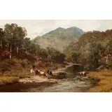 David Farquharson, BEN VENUE AND THE RIVER ACHRAY, TROSSACHS, oil on canvas