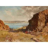 Charles Martin Hardie, OFF-FISHING, oil on canvas