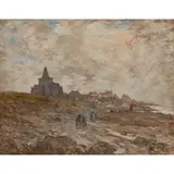 Robert McGowan Coventry, GATHERING WRACK, ST. MONANS, oil on canvas