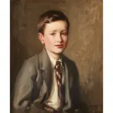 Robert Hope, THE SCHOOL-BOY, oil on canvas