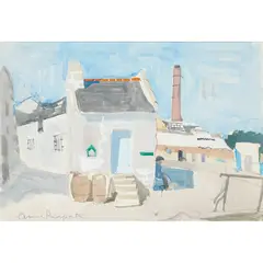 Anne Redpath, DOUARNENEZ, mixed media