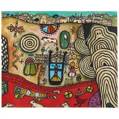 OPUS G.2250 EASTERLY POINTER 1995 by Alan Davie, Gouache, sold Jul 2020