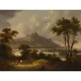 William Shayer the Elder, PATH THROUGH THE HIGHLANDS, Oil on board