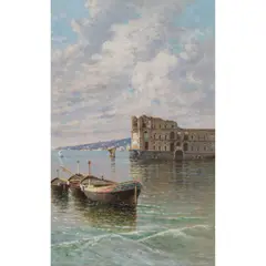 Giuseppe Carelli, NEAR POSILLIPO, oil on panel