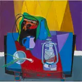 David M. Martin, THE OIL LAMP, oil on canvas