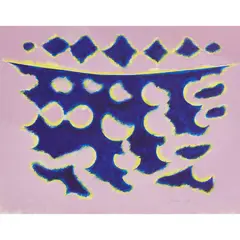 UNTITLED by William Gear, 1975, acrylic on paper, sold Apr 2020