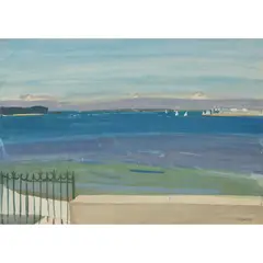 Alexander Goudie, BRITTANY VIEW, watercolour