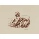 Henry Moore, SEATED FIGURE HOLDING A GLASS