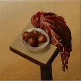 Craig Mulholland, STILL-LIFE WITH PEACHES -1993, oil on board