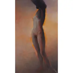Guy Gladwell, STANDING NUDE, oil on canvas