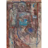 Joyce W. Cairns, POT OF TEA FOR ONE, Mixed media on paper