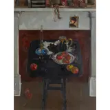 Norman Kirkham, STILL LIFE WITH PERSIMMONS