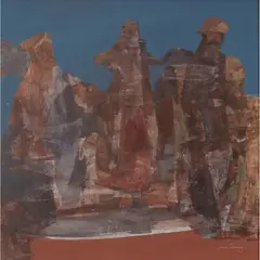 James Cumming, ST. ABB'S FISHERMEN, oil on board
