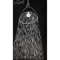 LIGHT SHOWER by David Shrigley, 2017, Linocut, 5/100, sold Apr 2020