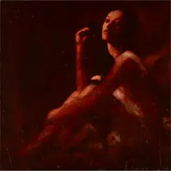 Mark Demsteader, ALEX SEATED WITH HEAD TURNING, oil on canvas