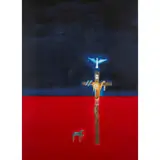 Craigie Aitchison, CRUCIFIXION, 2001, Screenprint, 5/75