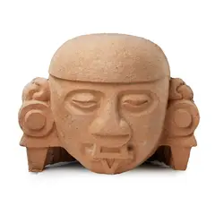 AZTEC HEAD by Eduardo Paolozzi, 1988, 1988' in pencil, papier-mâché, sold Apr 2020