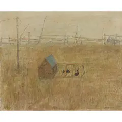 Victoria Crowe, FOGGY DAY, 1978, mixed media