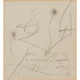 Joan Miró, FOR WENDY, pencil drawing