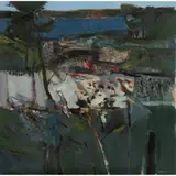 James Drobertson, LANDSCAPE, oil on canvas