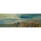 Lillian Neilson, COTTAGES ON THE COAST, oil on board