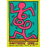 Keith Haring, MONTREUX JAZZ POSTER (YELLOW), 1983, Screenprint, unframed