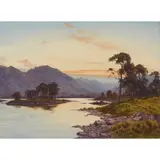 Edward H. Thompson, EVENING ON LOCH ASSYNT, SUTHERLAND, watercolour