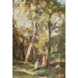 Robert Hope, DALKEITH WOODS, oil on board