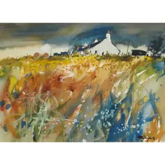 Douglas Phillips, FARM COTTAGES, mixed media