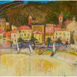 John Brown, LA RUE JEAN BART, pastel and graphite