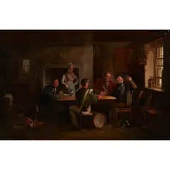 Alexander Carse, THE RECRUITING PARTY, Oil on canvas