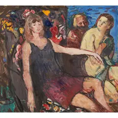 CHRISTINE by David Donaldson, oil on canvas, sold Feb 2020