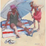 Catriona Campbell, BEACHED, 2002, oil on board