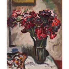 Francis McCracken, FLORAL STILL LIFE, oil on canvas