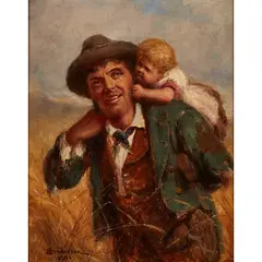Robert Sanderson, BE AISY DARLINT, oil on canvas