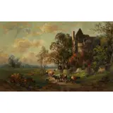 Murray J. Macdonald, CRAIGMILLAR CASTLE, oil on canvasboard