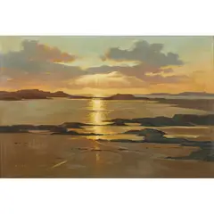 Richard Forsyth, SUNSET AT ARDNAMURCHAN, oil on canvas