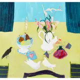 Christine Woodside, SPRING IS IN THE AIR, mixed media