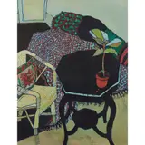 Christine McArthur, THE WICKER CHAIR, oil on canvas