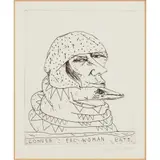 John Bellany, CONGER EEL WOMAN EATS, etching