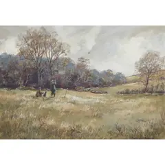 PHEASANT DRIVE by William Ellis Barrington-Browne, watercolour, sold Feb 2020