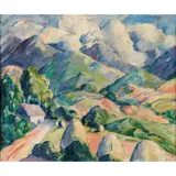 Betty Simpson, MOUNTAINOUS LANDSCAPE, Oil on canvas