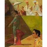 Peter Todd Mitchell, CORRIDA, oil on canvas