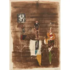 Grand Herbier by Johnny Friedlaender, Etching and aquatint, 1969, sold Jan 2020